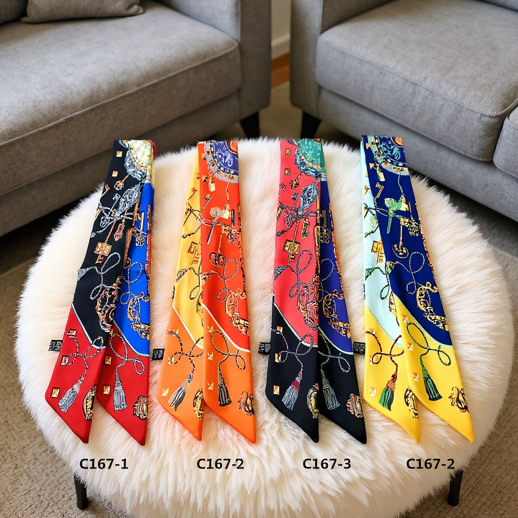 Women Fashion Necktie - Print Scarf Four Seasons Present Women