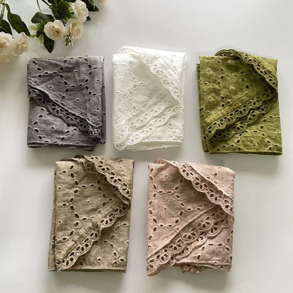 Women Fashion Photoshoot - New Lightweight Floral Triangle Scarf Thin