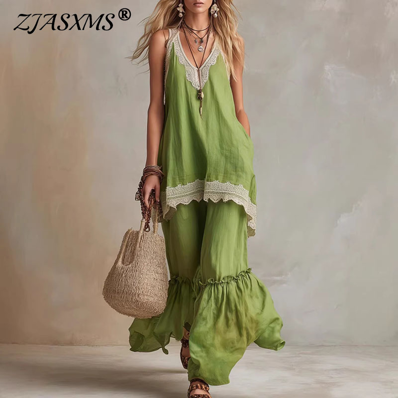 Women Lace Trim 2 Piece Matchi - огляд і ціна Lace Trim Cami