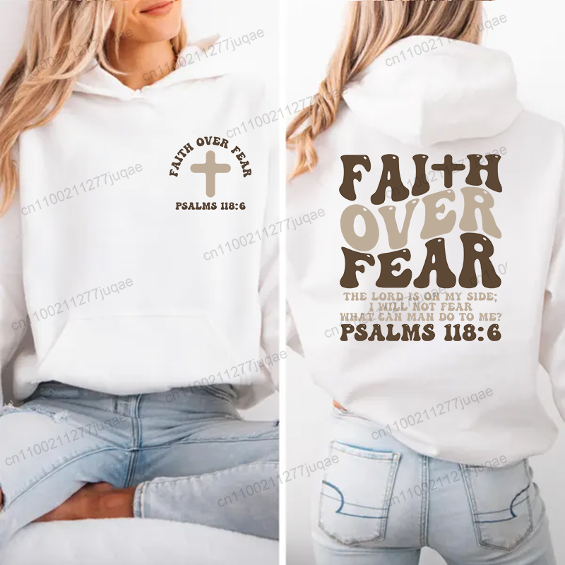 Faith Over Fear Print Sweatshi - огляд і ціна Women Fashion Over The Years