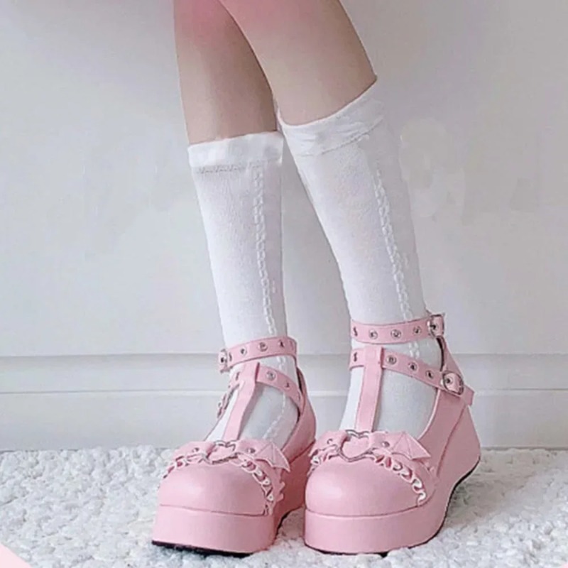 New Sweet Heart Buckle Wedges  - огляд і ціна Women'S Fashion Shoes