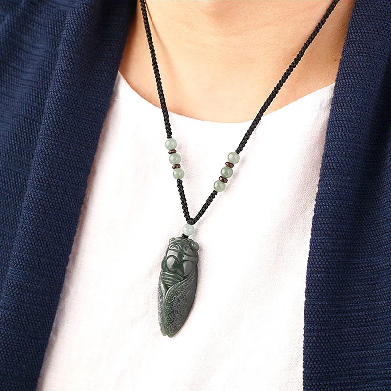 Natural Hetian Jade Cicada Pen - огляд і ціна Women'S Fashion Jewellery