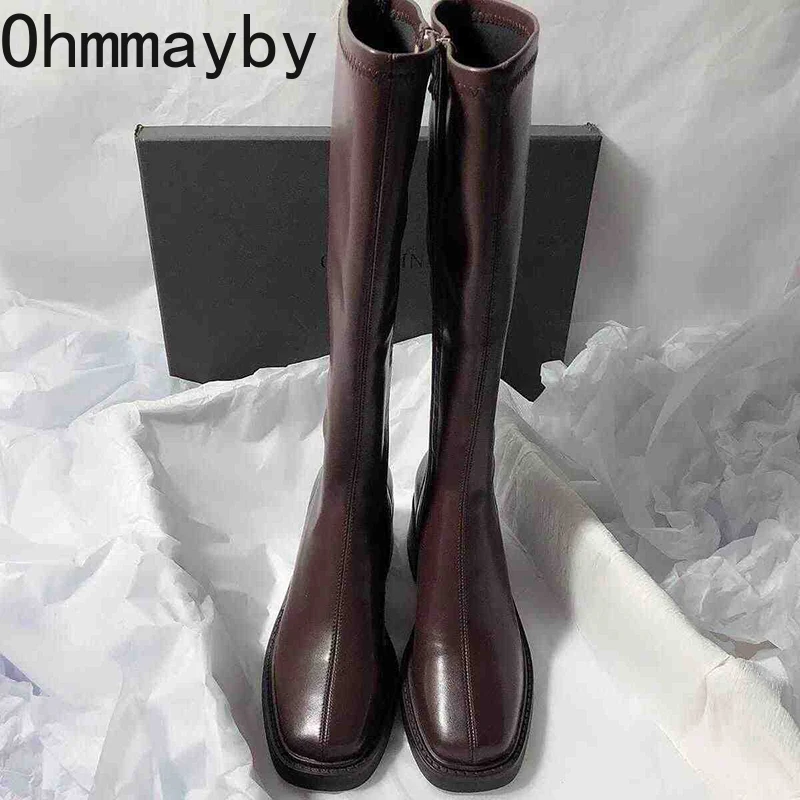 Vintage Thick Heel Women Knee  - огляд і ціна Women'S Fashion Korea