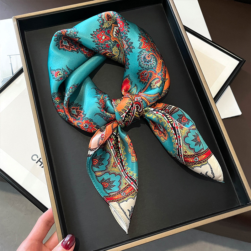 100% Real Silk Square Scarf Wo - огляд і ціна Women Fashion Necktie
