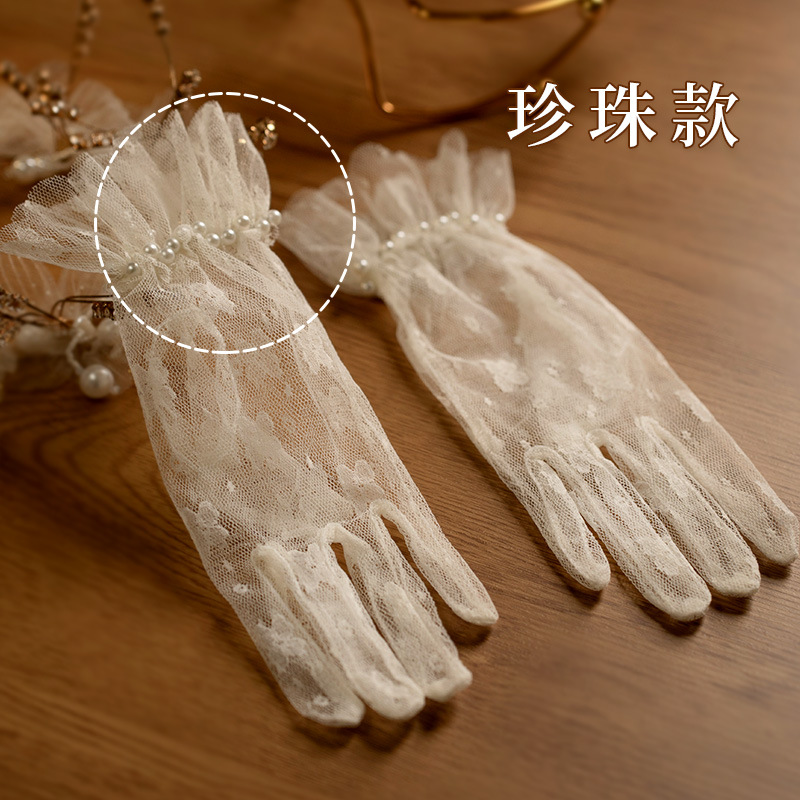 Gloves Vintage Lace Bow Short  - огляд і ціна Women Fashion Photoshoot