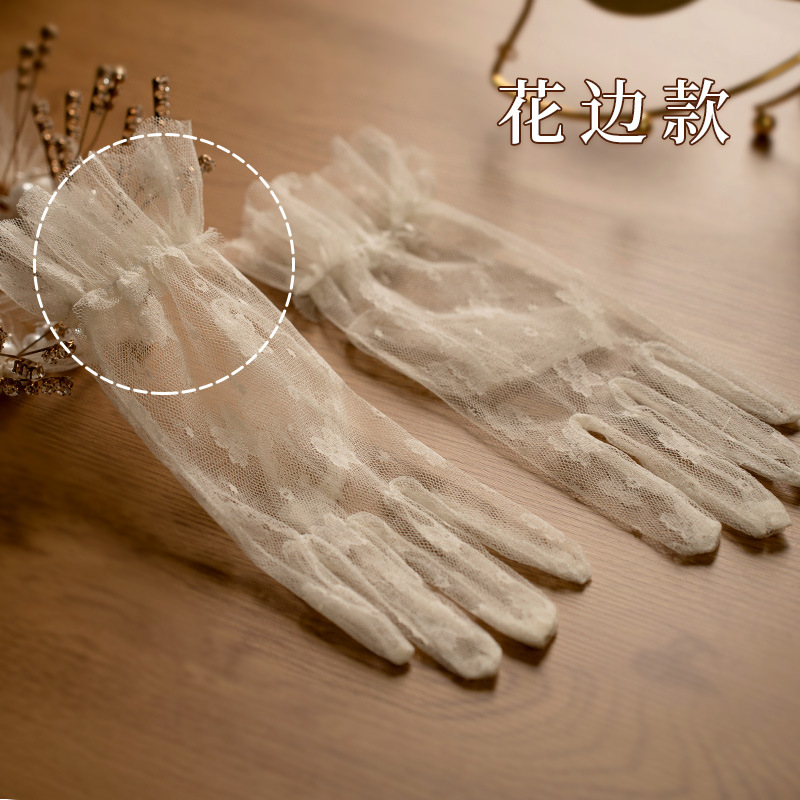 Gloves Vintage Lace Bow Short  - огляд і ціна Women Fashion Photoshoot