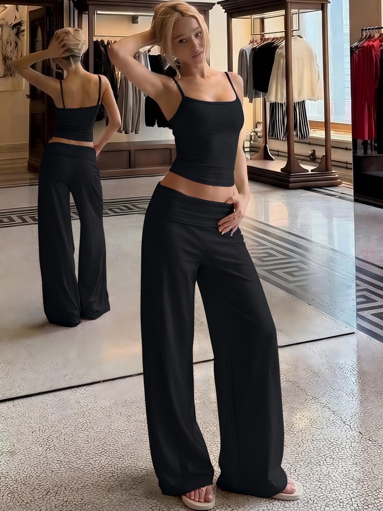Hugcitar Fashion 2 Piece Sets  - огляд і ціна Lace Trim Cami