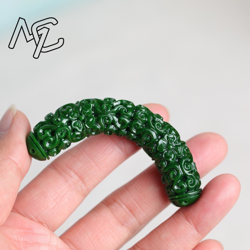 1pc Natural A Green Jade Drago - огляд і ціна Women'S Fashion Jewellery