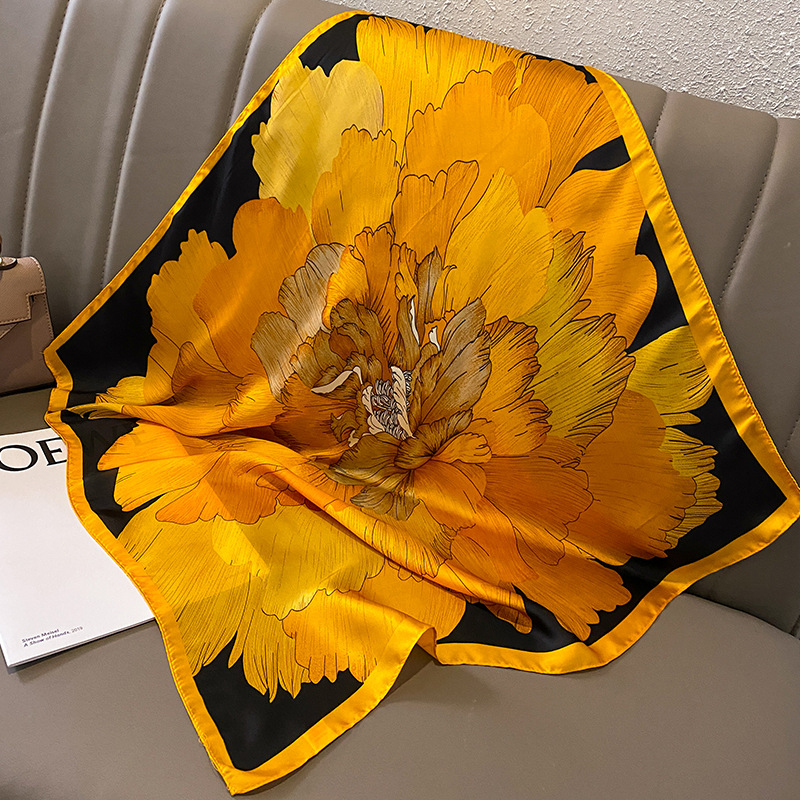 Print 70cm Silk Satin Headkerc - огляд і ціна Women Fashion Necktie