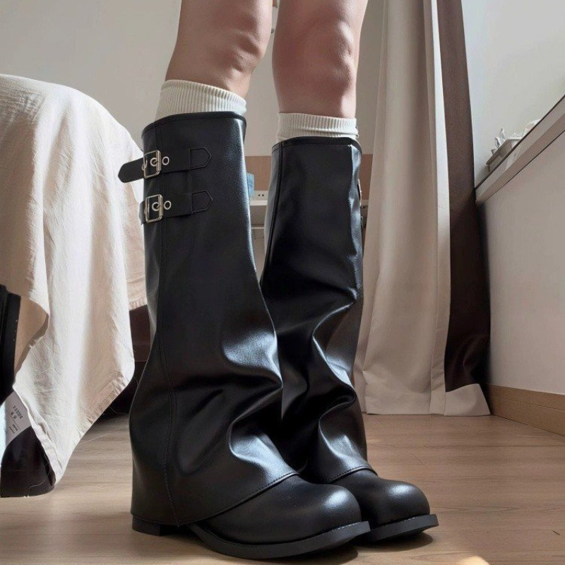 Y2K Korean Style Retro Knee‑hi - огляд і ціна Women'S Fashion Knee High Boots