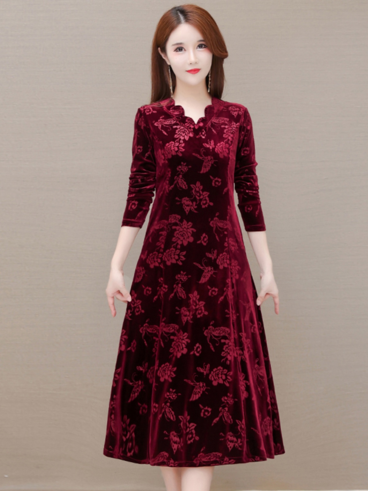 Elegant Velvet Dress V-Neck Mi - огляд і ціна Women Fashion Over The Years